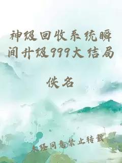 神级回收系统瞬间升级999大结局