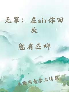 无罪：庄sir你回头