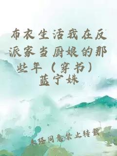 布衣生活我在反派家当厨娘的那些年（穿书）